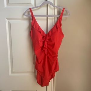 NWOT Jantzen Red one piece swimsuit